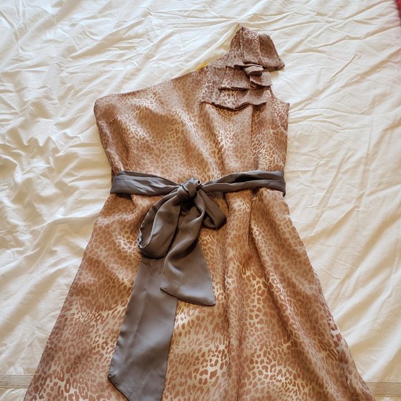 Walter Baker One Shoulder Print Dress - SZ SM - Picture 9 of 10